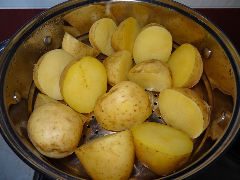 ziemniaki na parze