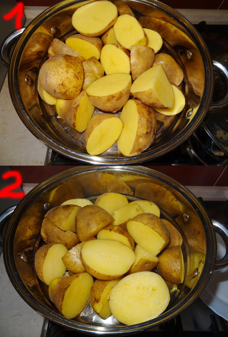 Ziemniaki gotowane na parze